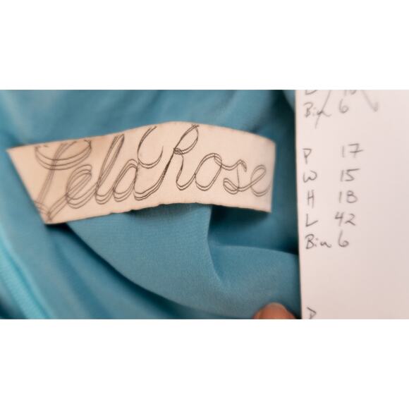 LELA ROSE Groovy Blue Abstract Print 100% Silk Sleeveless Sheath Dress US 2 - Picture 12 of 12